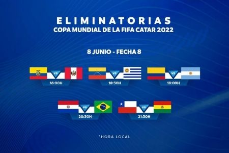 jornada 8 de las eliminatorias Sudamericanas de Catar 2022