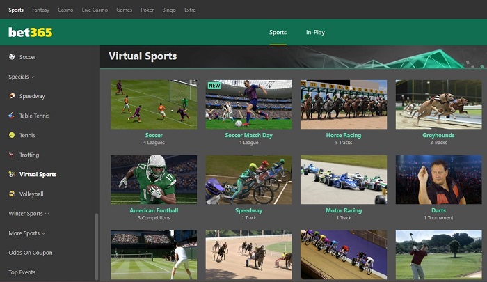 Apuestas en deportes virtuales de Bet365 Apuestas en deportes virtuales de Bet365