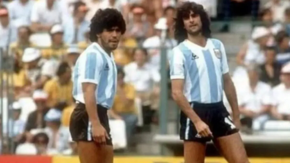 Diego Maradona y Mario Kempes